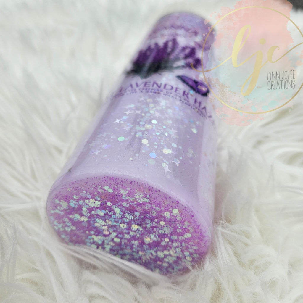 Purple and Yellow Gold Snowglobe Tumbler – Imperfectly Perfect Crafts