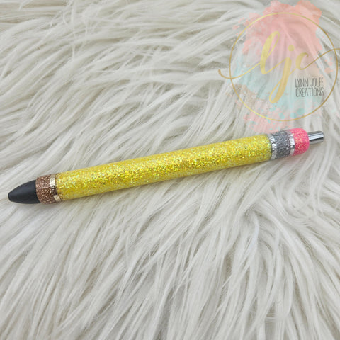 Glittered "Pencil" pen