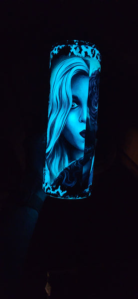 Glow in the dark Hocus Pocus tumbler - 20 oz skinny