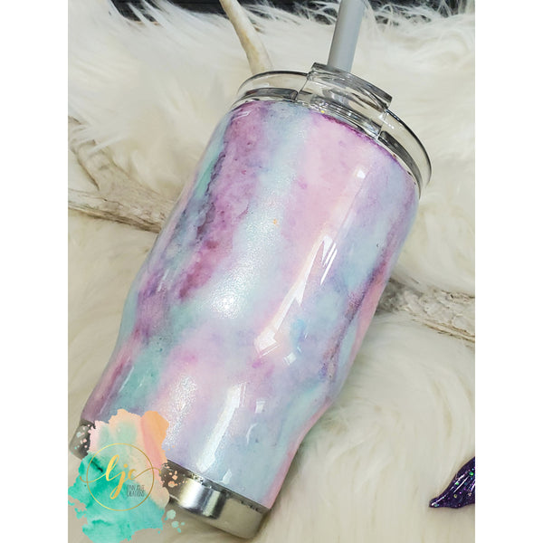 Cotton Candy Unicorn 14 oz kids tumbler